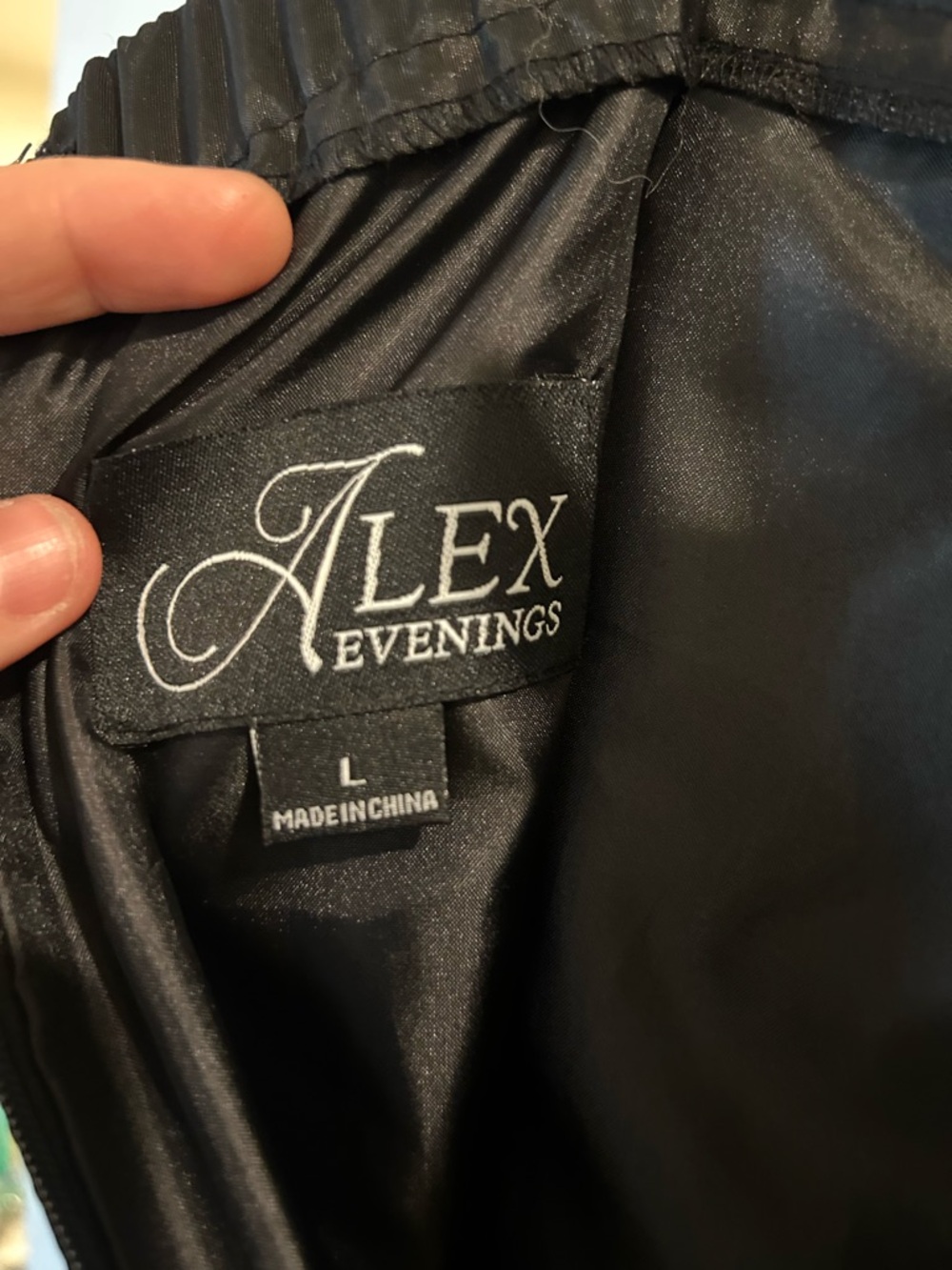 Vintage Alex Evenings Black Maxi Ballgown Skirt, EUC - Picture 9 of 10